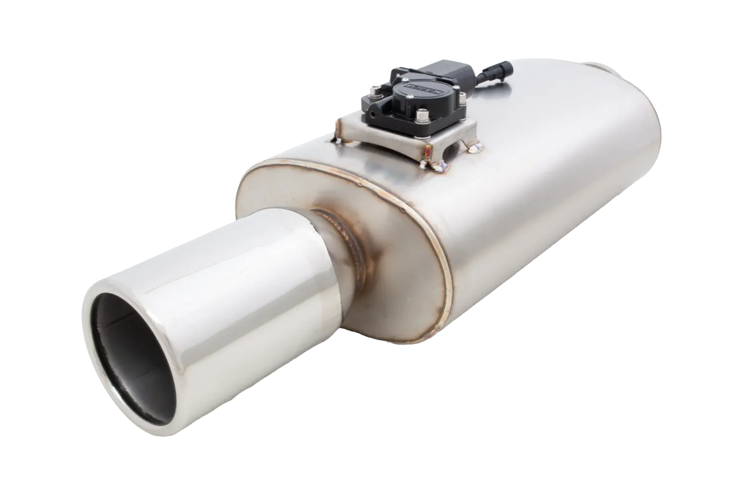 Oval Body 5.5" x 9.5" x 15" (13,97cm x 24,13cm x 38,1cm) Center in/Center Out 2.5" Flanged Inlet, 4" Double-Wall Tip - VMK8-250
