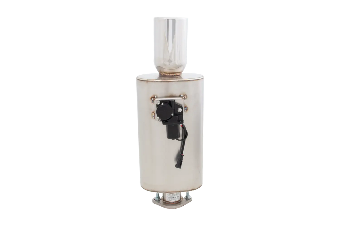 Oval Body 5.5" x 9.5" x 15" (13,97cm x 24,13cm x 38,1cm) Center in/Center Out 2.5" Flanged Inlet, 4" Double-Wall Tip - VMK8-250