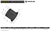 Front Control Arm Lower - Inner Front Bushing Kit - W53679