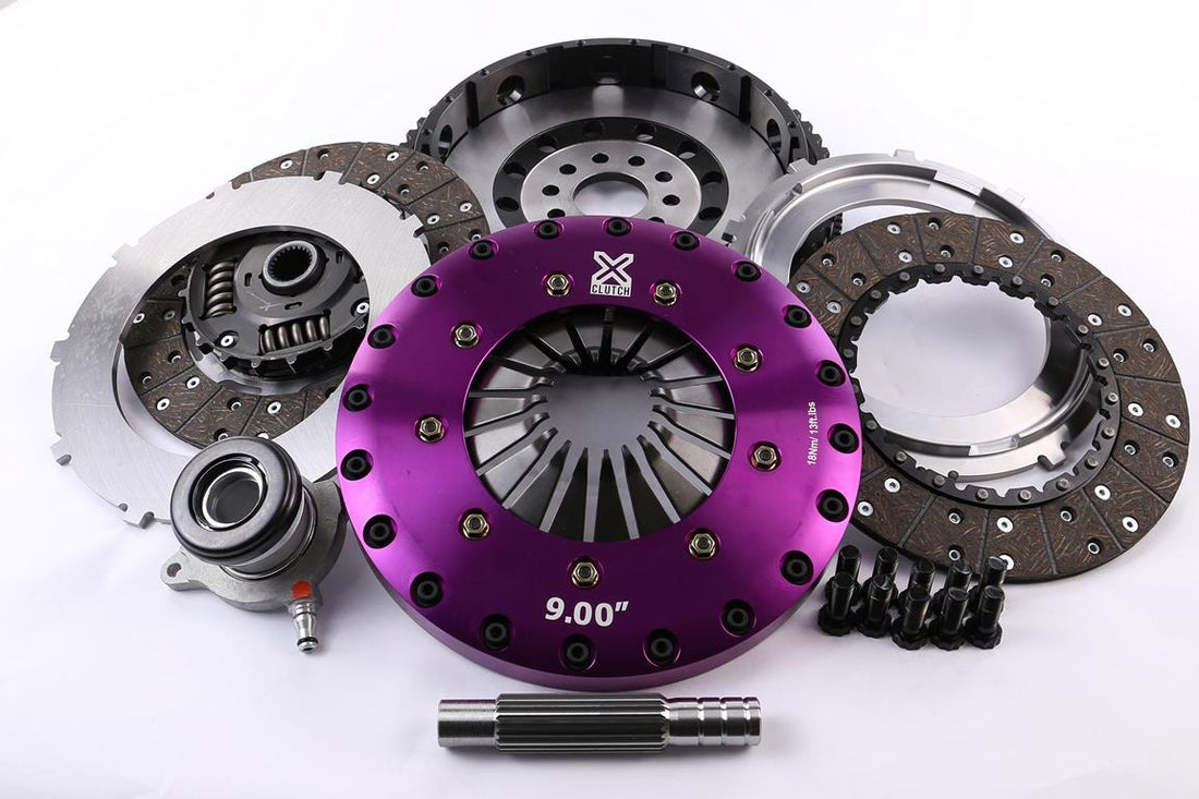 Xtreme Performance - 230mm Sprung hub Organic Twin Plate Clutch Kit Incl Flywheel & CSC 1000Nm - KFD23648-2A