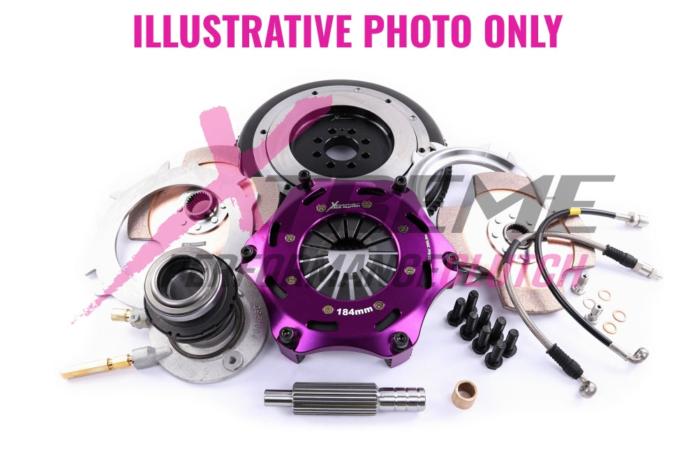 Xtreme Performance - 184mm Rigid Ceramic Twin Plate Clutch Kit Incl Flywheel & CSC 1220Nm - KGM18631-2E