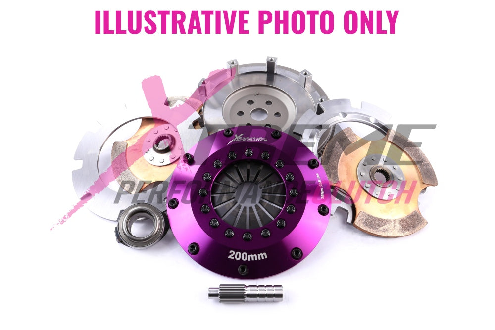 Xtreme Performance - 200mm Rigid Ceramic Twin Plate Clutch Kit Incl Flywheel 1200Nm - KLX20520-2E