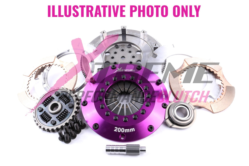 Xtreme Performance - 200mm Sprung Ceramic Twin Plate Clutch Kit Incl Flywheel 1200Nm - KHN20524-2B