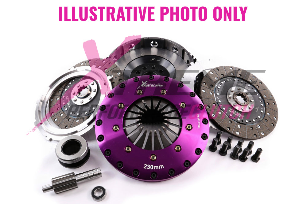 Xtreme Performance - 230mm Organic Twin Plate Clutch Kit Incl Flywheel 1200Nm - KCY23530-2G