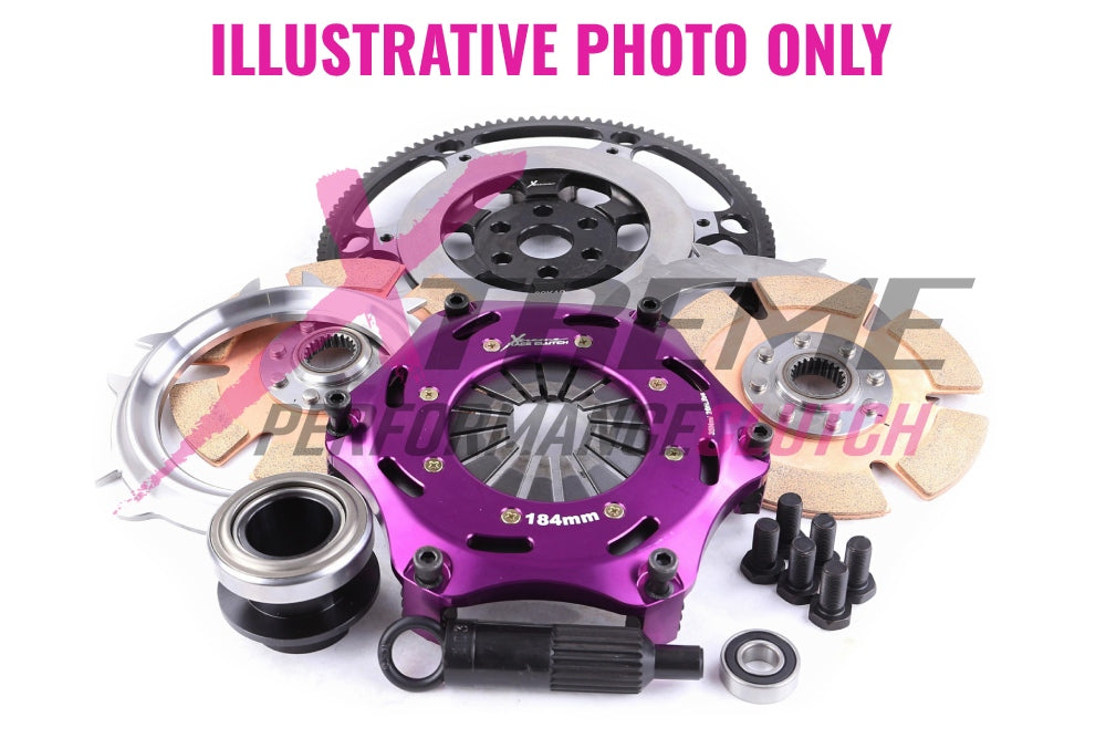 Xtreme Performance - 184mm Rigid Ceramic Twin Plate Clutch Kit Incl Flywheel 1220Nm - KGM18533-2E