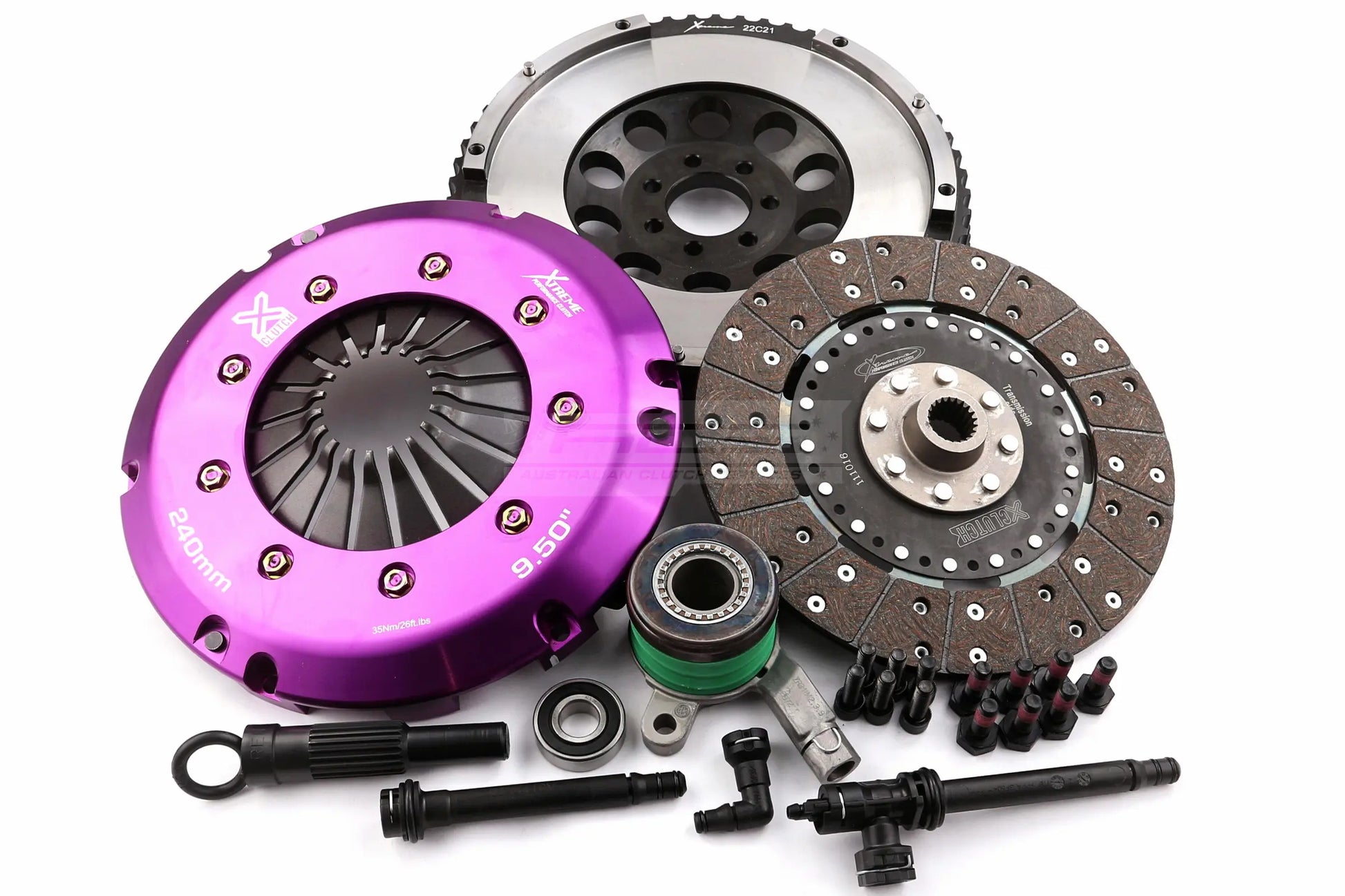 Xtreme Performance - Rigid Organic Plate Clutch Kit Incl Flywheel & CSC - KRE24616-1G