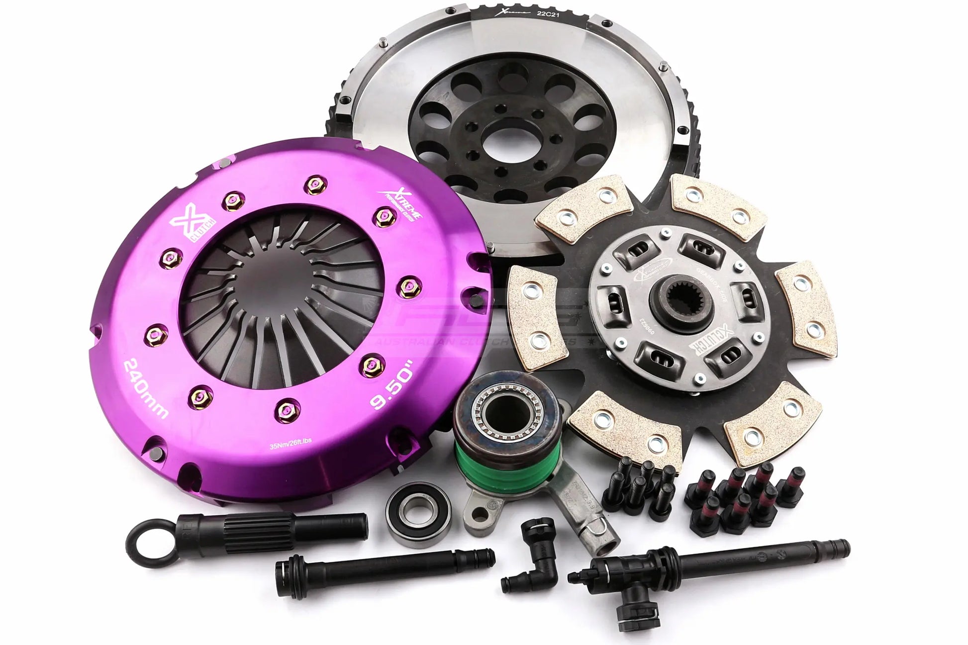 Clutch Kit - Xtreme Performance Race Sprung Ceramic Incl Flywheel & CSC 910Nm - KRE24616-1R