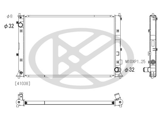 Motora dzesēsanas radiators - PL083283