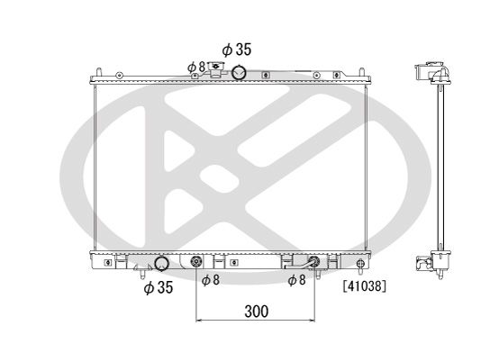 Motora dzesēsanas radiators - PL032590