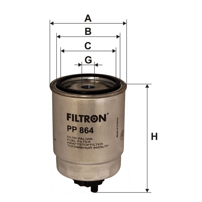 Degvielas filtrs - PP 864
