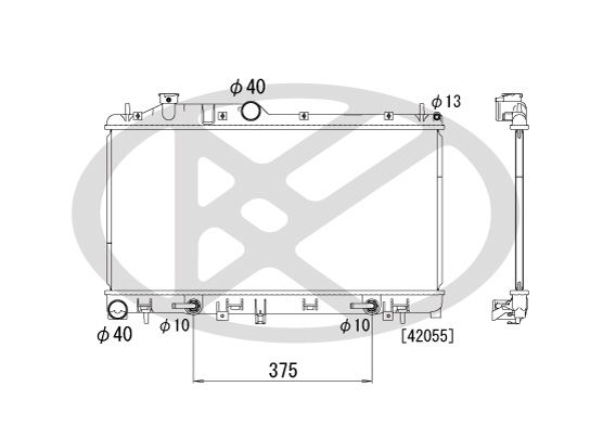 Motora dzesēsanas radiators - PL091665