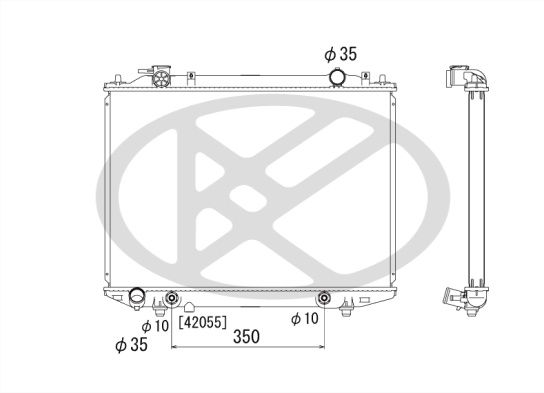 Motora dzesēsanas radiators - PL062770