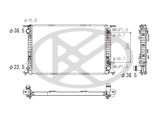 Motora dzesēsanas radiators - PL442800