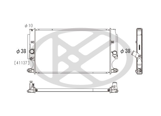 Motora dzesēsanas radiators - PL012103