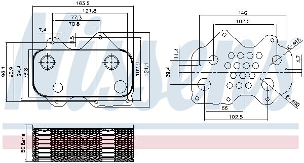 Eļļas radiators, Motoreļļa - 90712