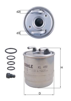 Degvielas filtrs - KL 490D