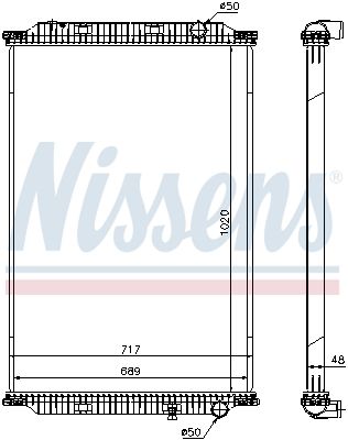 Motora dzesēsanas radiators - 637780