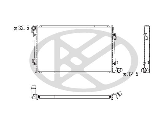 Motora dzesēsanas radiators - PL442472
