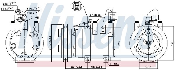 Kompressori, ilmastointilaite - 890059