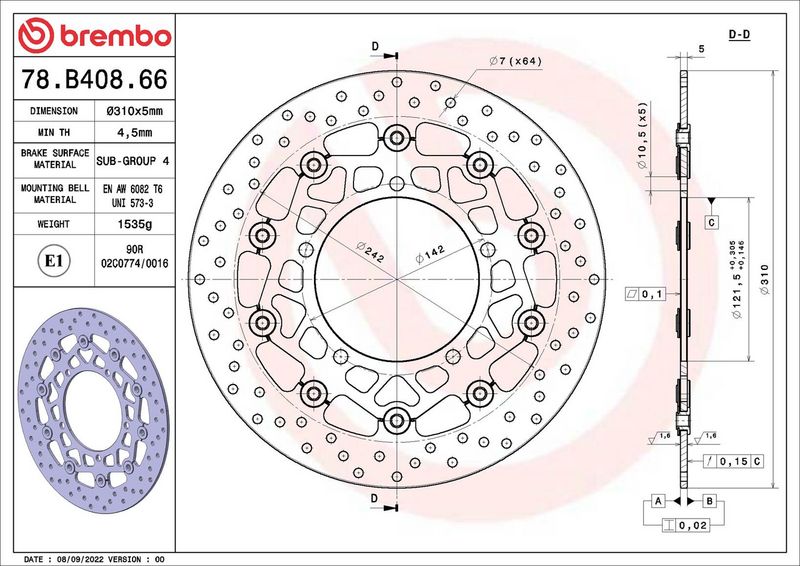 Bremžu diski - 78B40866