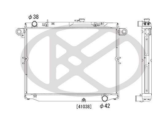 Motora dzesēsanas radiators - PL011043R