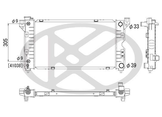 Motora dzesēsanas radiators - PL331214