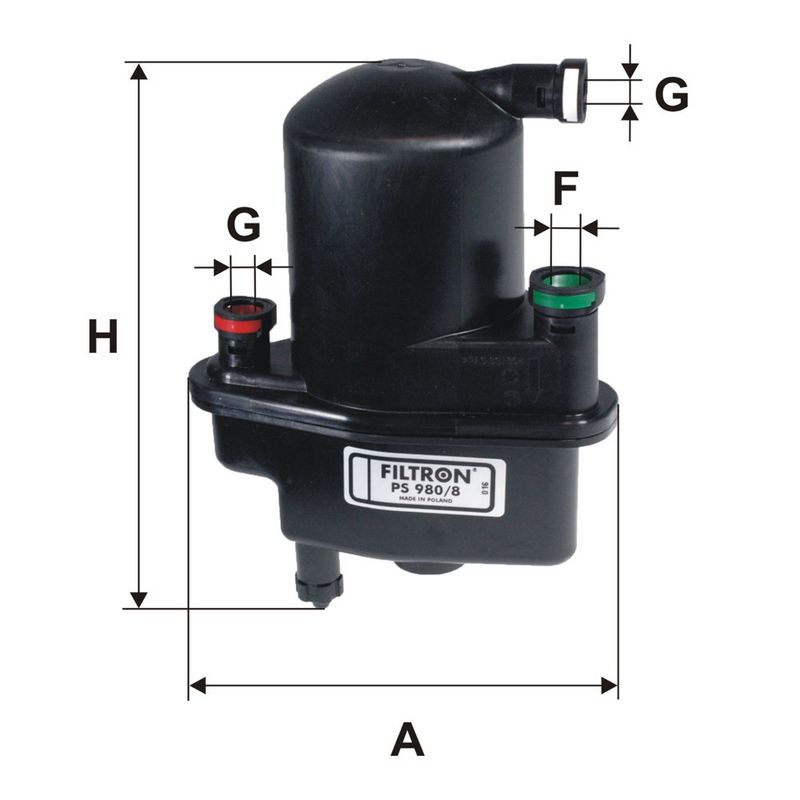 Degvielas filtrs - PS 980/8