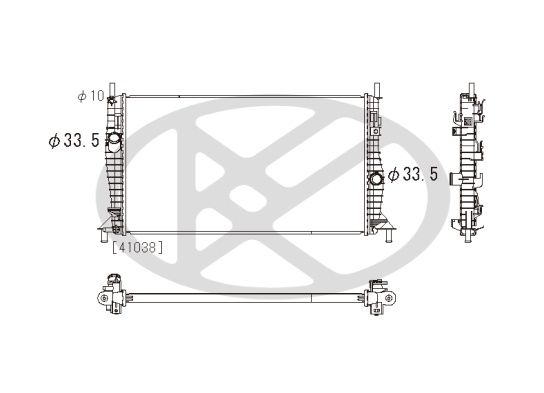Motora dzesēsanas radiators - PL322615