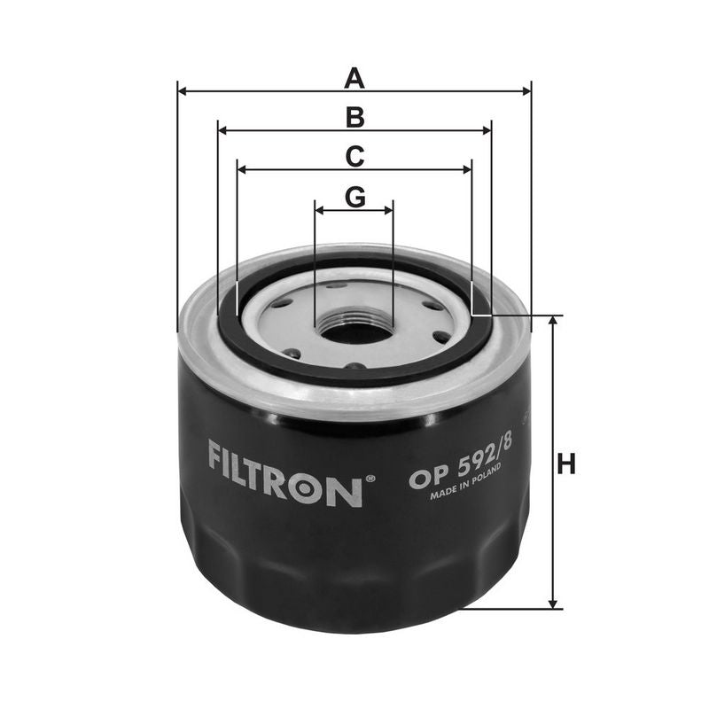 Eļļas filtrs - OP 592/8