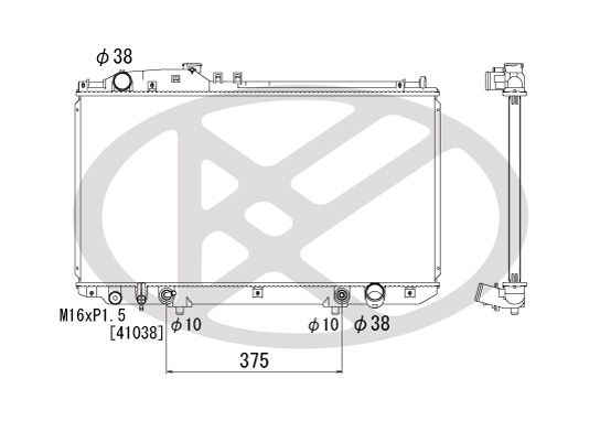 Motora dzesēsanas radiators - PL011544
