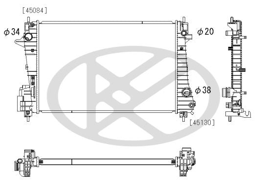 Motora dzesēsanas radiators - PL313200
