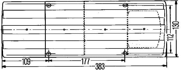 Aizmugurējais lukturis - 2SK 004 460-041