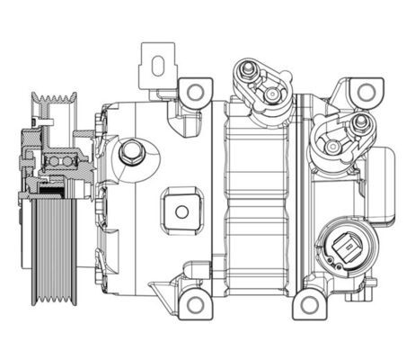 Kompressori, ilmastointilaite - ACP 635 000P