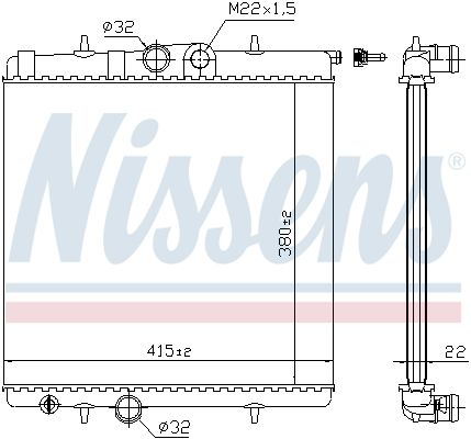 Jäähdytin,moottorin jäähdytys - 63708A
