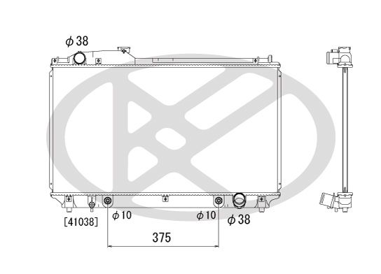 Motora dzesēsanas radiators - PL010947