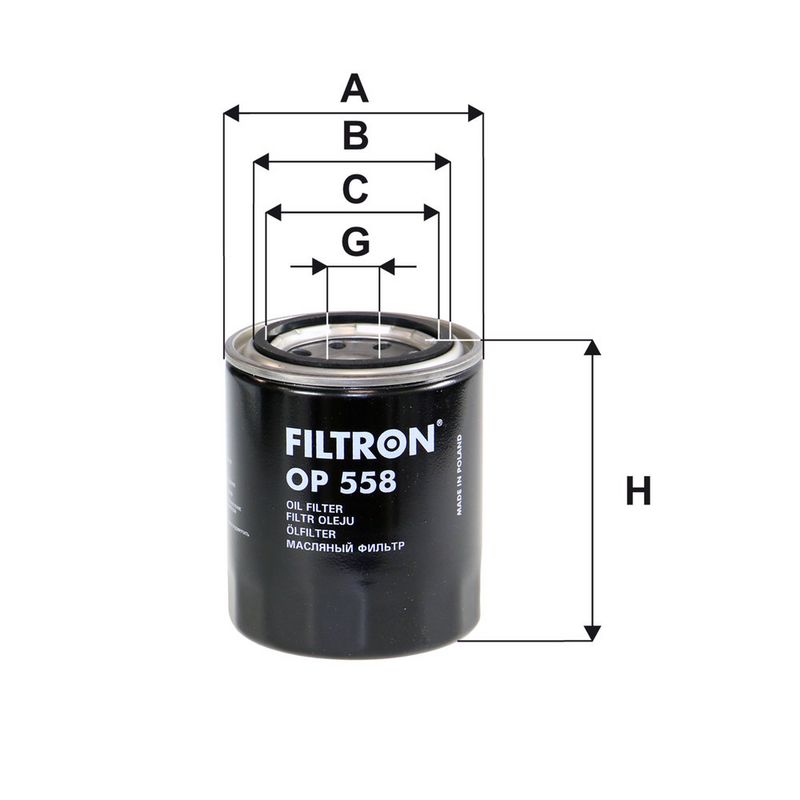 Eļļas filtrs - OP 558