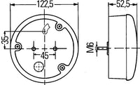 Aizmugurējais lukturis - 2SD 964 169-421