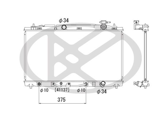 Motora dzesēsanas radiators - PL012121R