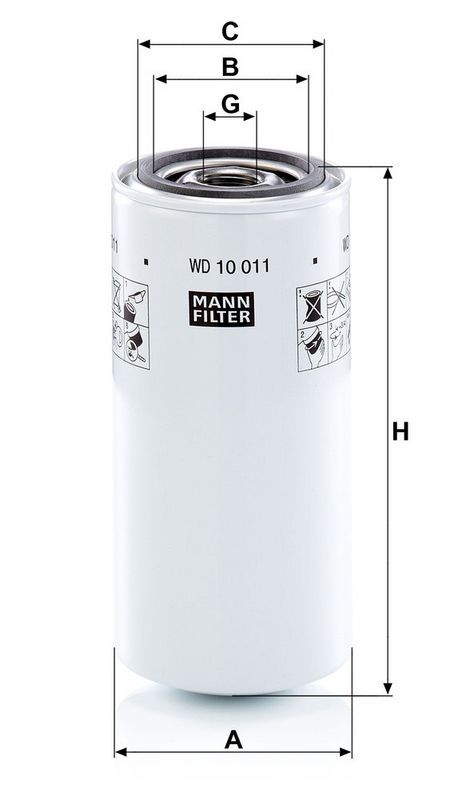 Hidraulikas filtrs - WD 10 011