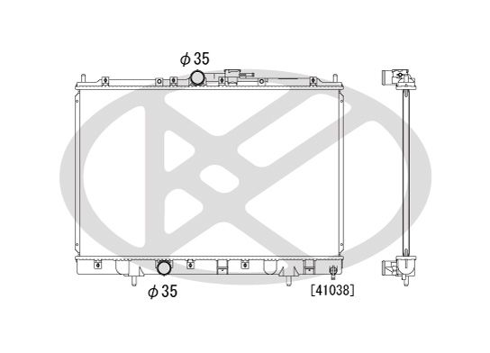 Motora dzesēsanas radiators - PL031280R