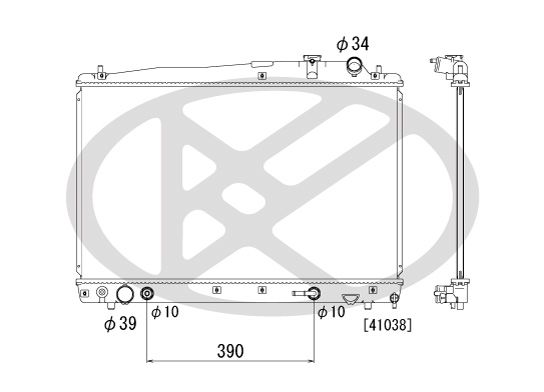 Motora dzesēsanas radiators - PL010988