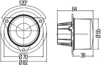 Pagrieziena signāla lukturis - 2BA 011 172-421