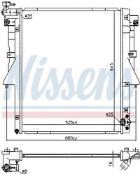 Motora dzesēsanas radiators - 606549