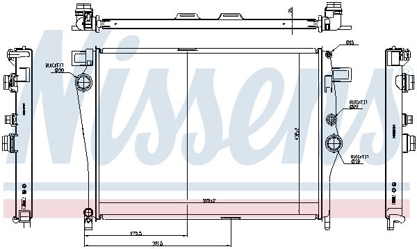 Motora dzesēsanas radiators - 627035