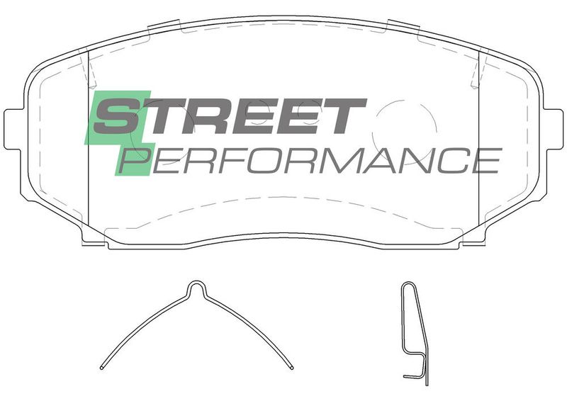 Brake Pads Street Performance | Front Axle - DB1916ASP