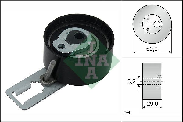 Zobsiksnas spriegotājrullis - 531 0850 10