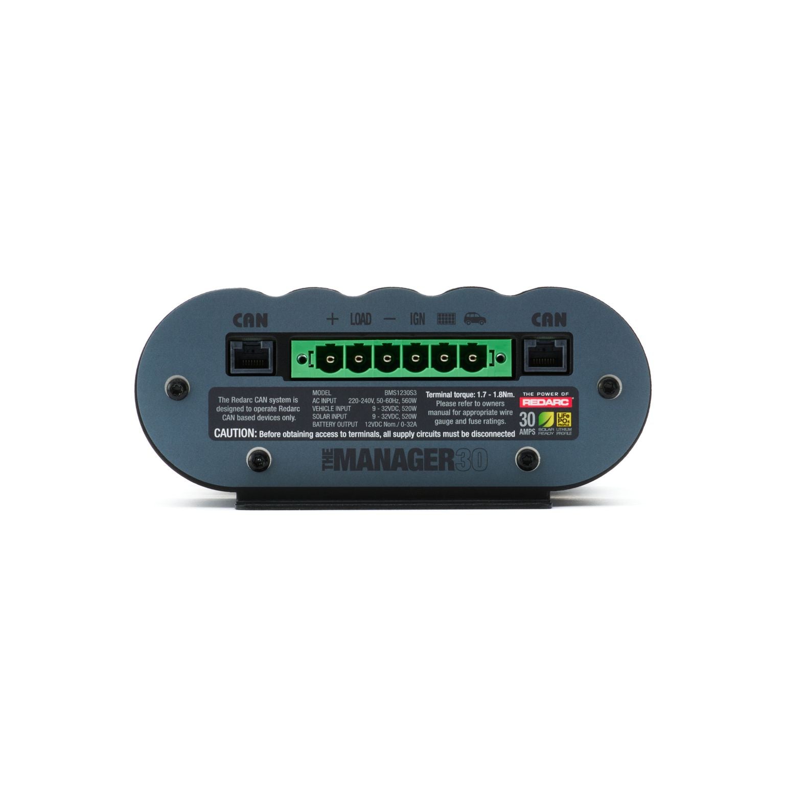 The Manager30 Battery Management System with EU AC Plug - BMS1230S3-EU