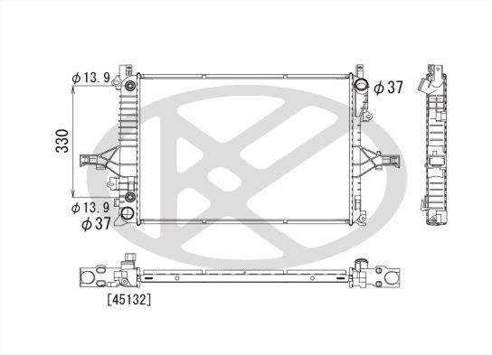 Motora dzesēsanas radiators - PL572897
