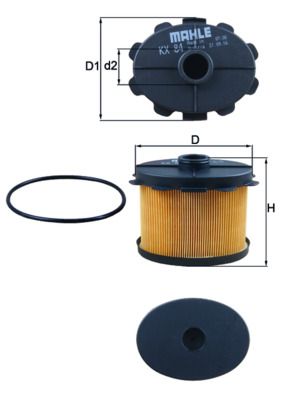 Degvielas filtrs - KX 84D