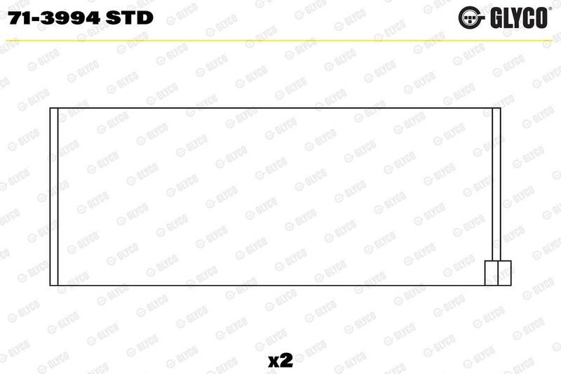 Klaņa apakšējās galvas ieliktnis - 71-3994 STD